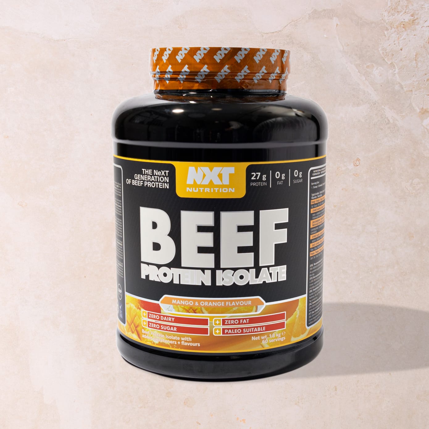 NXT Beef Protein Isolate 1.8kg - Mango and Orange