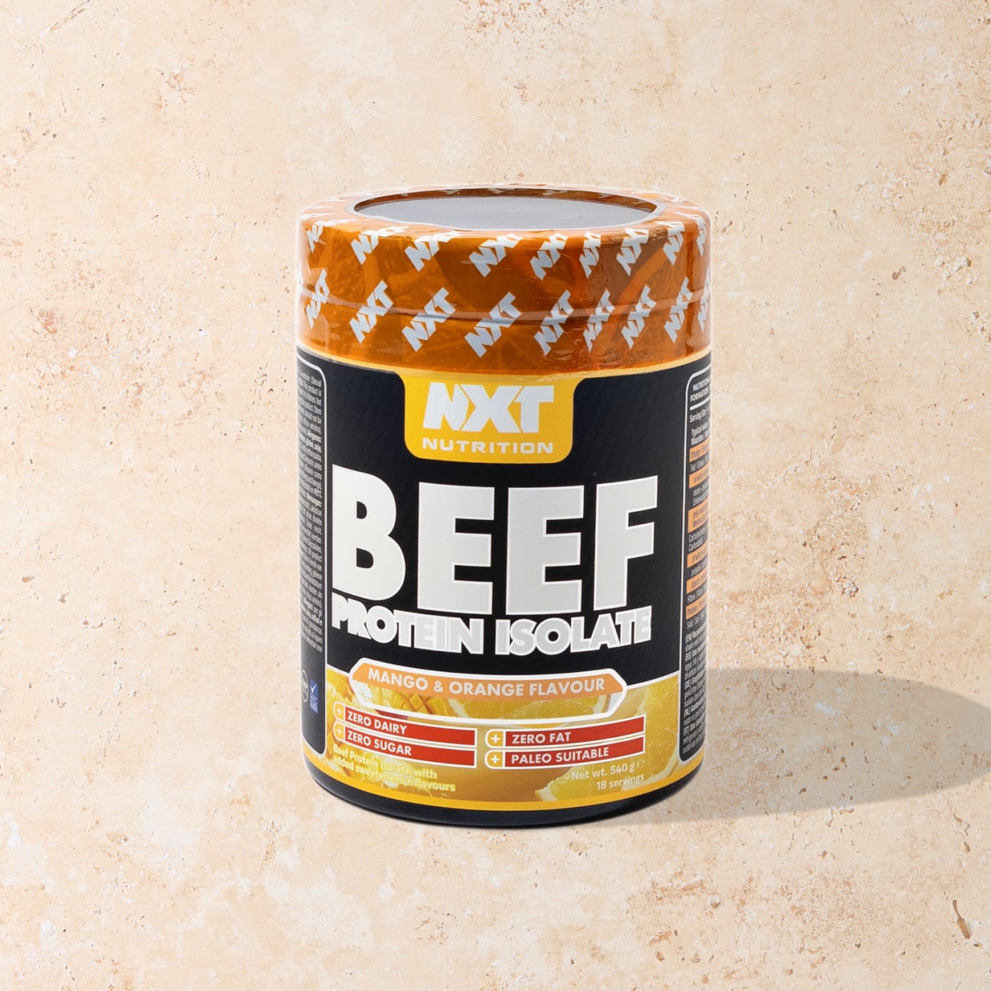 NXT Beef Protein Isolate 540g - Mango and Orange