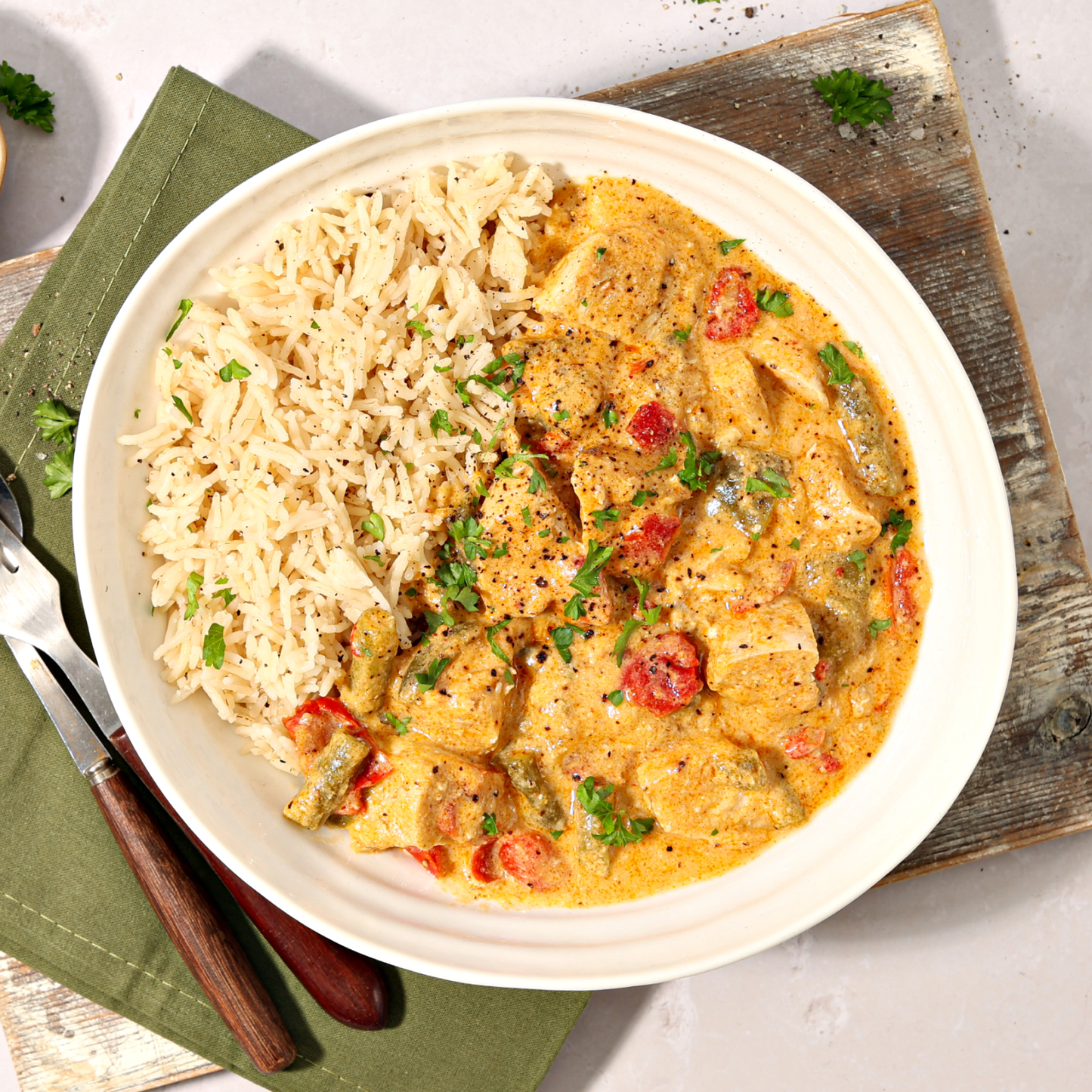 Penang Chicken Curry with Rice