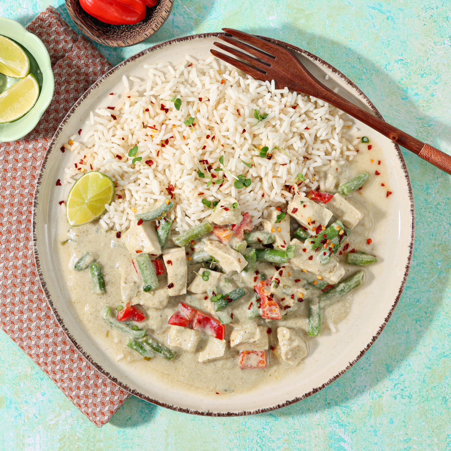 Thai Green Chicken Curry & Rice