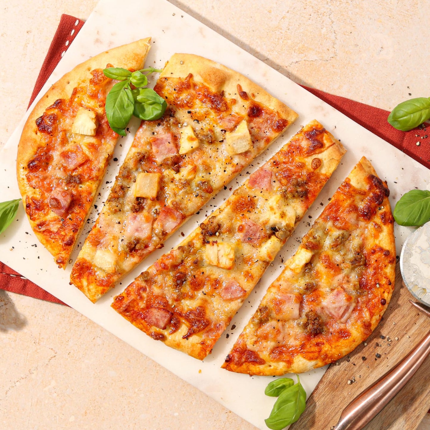 High Protein Mighty Meaty Pizza