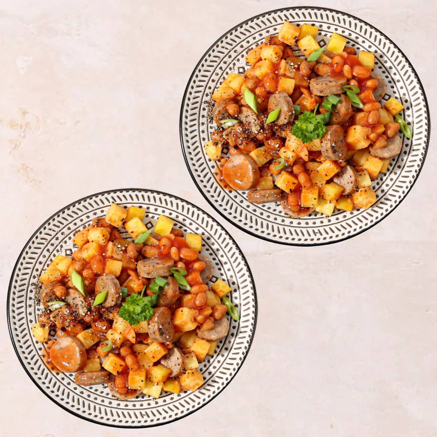 2 x Sausage, Bean & Potato Pot (20g protein)