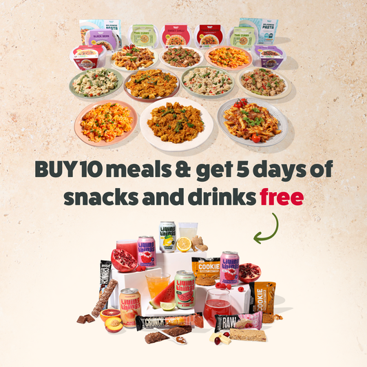 10 Meals + 5 drinks and snacks FREE