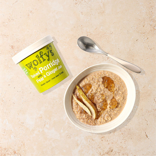 Wolfys Porridge Pots - Pear and Ginger