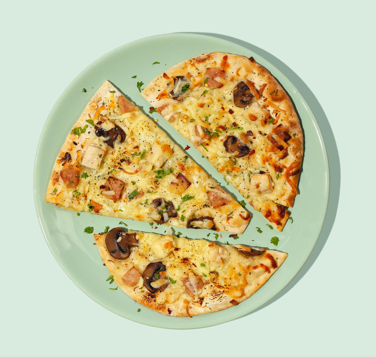 High Protein Carbonara Pizza