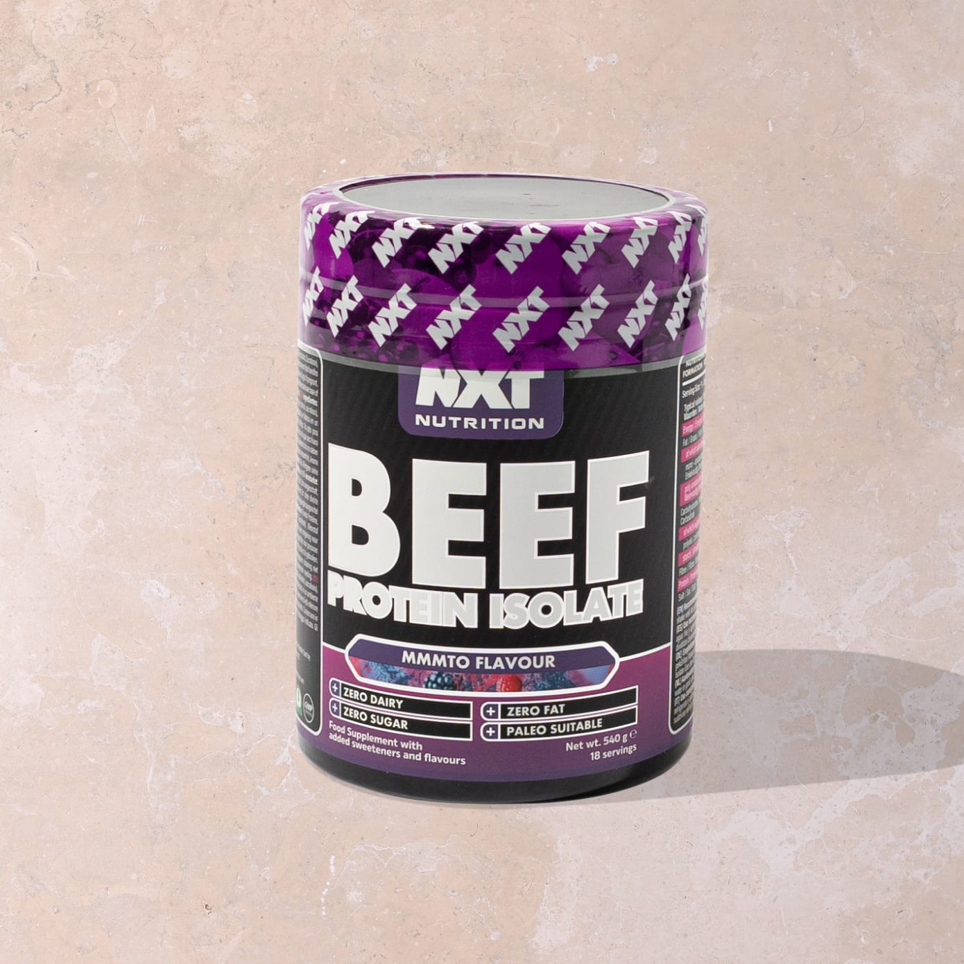 NXT Beef Protein Isolate 540g Mmmto Prepped Pots MuscleFood nxt-beef-protein-isolate-540g-mmmto-prepped-pots-musclefood