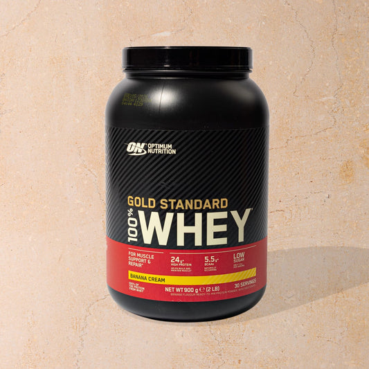 ON Gold Standard 100% Whey Protein Powder - Banana 900g