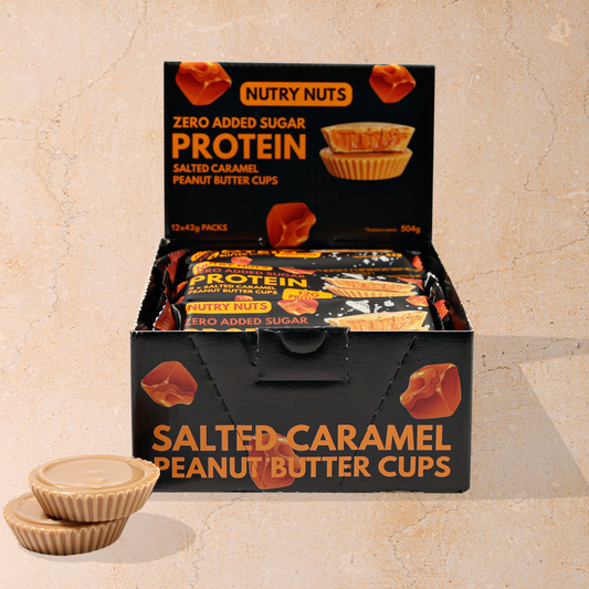 12 x Nutry Nuts Zero Added Sugar Protein Nut Butter Cups - Salted Caramel