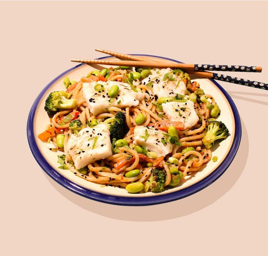 Asian-Style Cod Soba Noodles