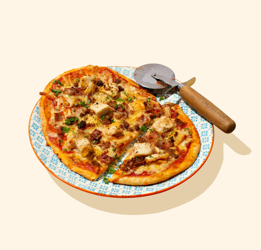High Protein Mighty Meaty Pizza
