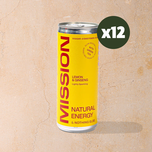 Mission Natural Energy Case - Lemon & Ginseng - 12 x 250ml