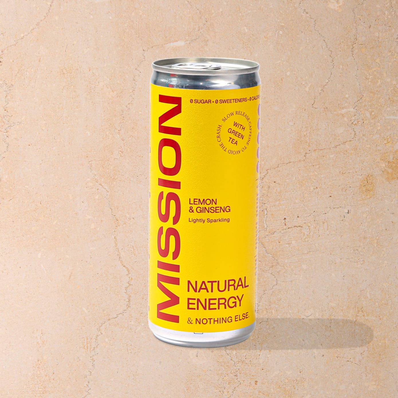 Mission Natural Energy Can - Lemon & Ginseng - 250ml