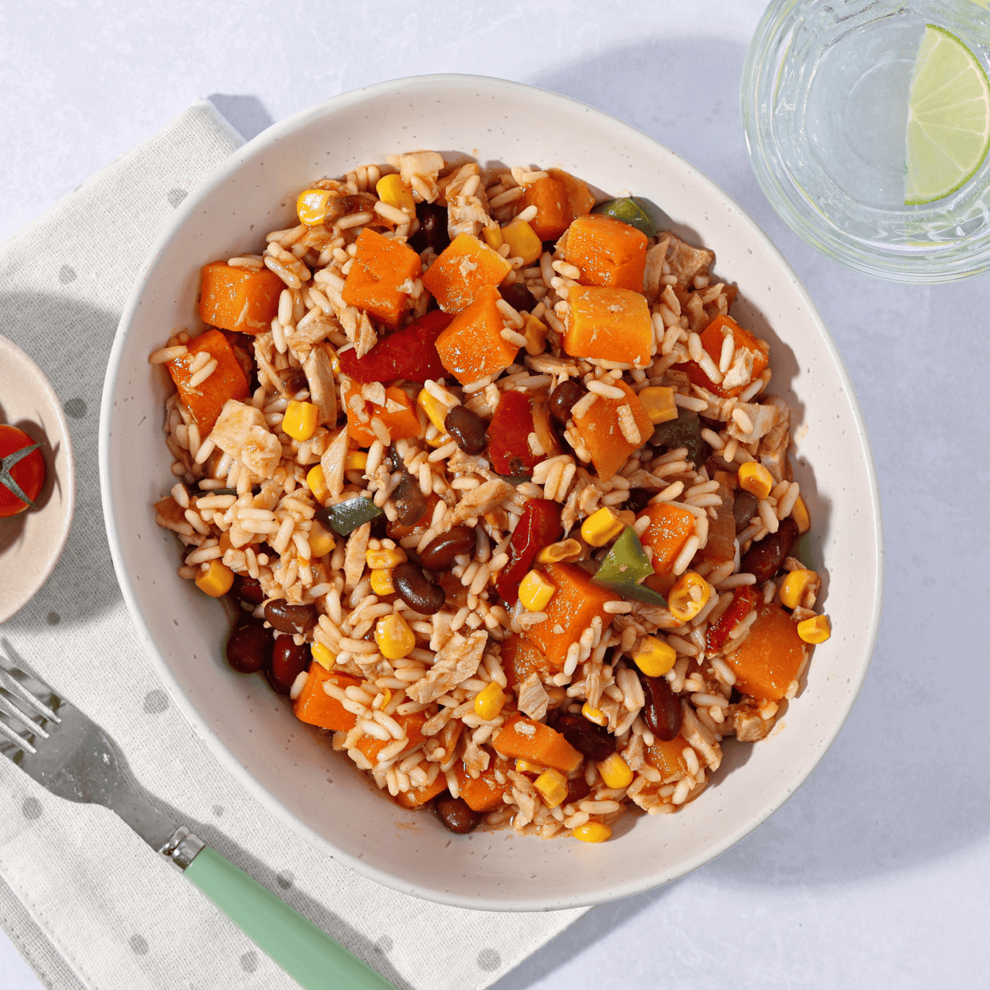 BBQ Pulled Pork Burrito Bowl