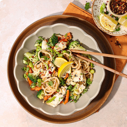 Asian-Style Cod Soba Noodles